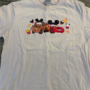 Adult White Disney Cars T-Shirt